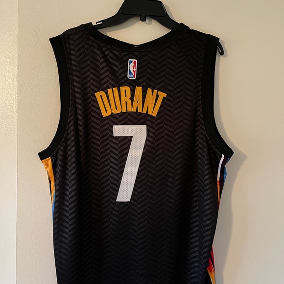 NBA Brooklyn Nets Kevin Durant #7 Black City Edition Jersey - Picture 2 of 2